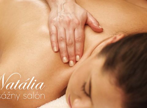 Relaxačná olejová masáž celého tela v salóne Natália na Dobrovičovej v Bratislave.