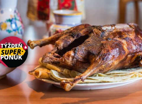 Kačka podľa grobskej receptúry, ktorú si môžete vychutnať u vás doma či v práci.