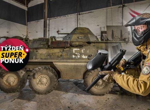 Adrenalínový military Paintball v HERO FACTORY - spolu až 15500 m2 autentických priestorov.