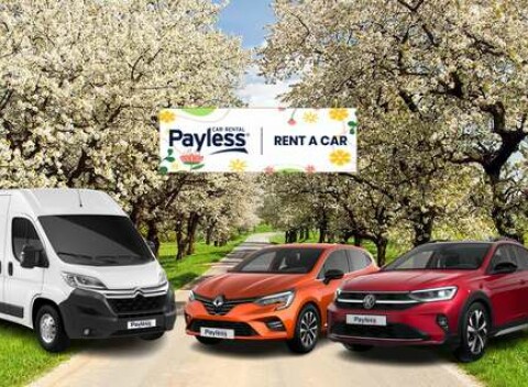 Auto na výlet do hôr či mesta? Pri prenájme od Paylessu získate navyše 1 deň zdarma!