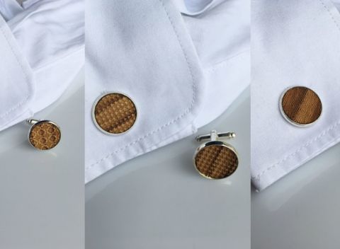 Originálne drevené manžetové gombíky značky Drewomil. Na výber z 3 druhov.
