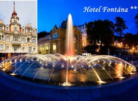 Kúpeľná regenerácia - Mariánske Lázne s procedúrami a polpenziou v hoteli Fontána.