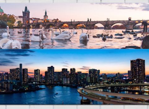 Panoramatická fotka na plátne – vaše krásne spomienky každý deň na očiach.