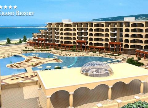 Bulharsko: Letná dovolenka v 4* apartmánovom komplexe Midia Grand Resort priamo pri mori.