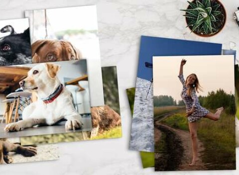 10 fotografií s vašimi spomienkami vo formáte A4 alebo A3 na kriedovom papieri