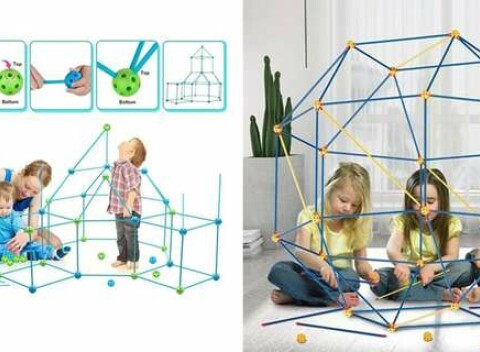 Detská stavebnica na stavanie pevností FORTKID - Podnecujte kreativitu a predstavivosť