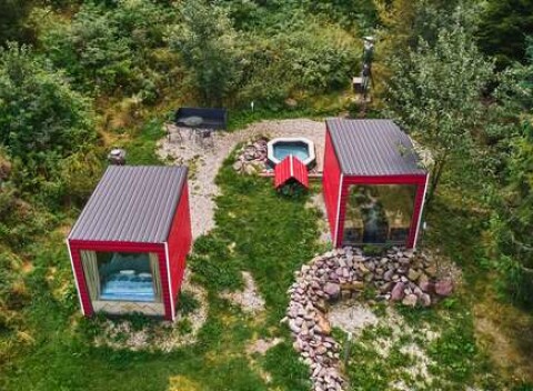 Pobyt v Škandinávskom domčeku - netradičné severské ubytovanie v prírode so saunou v lese a výhľadom na Tatry