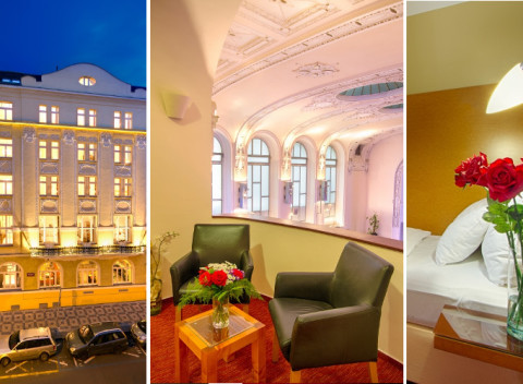 Pobyt v nádhernej budove hotela Theatrino**** v pešom dosahu historického centra Prahy.