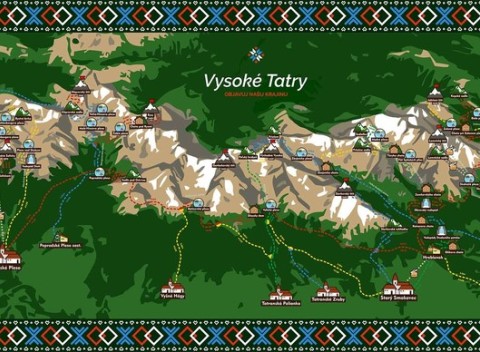 Zotri Tatry – stieracia mapa Vysokých Tatier pre aktívnych milovníkov hôr.