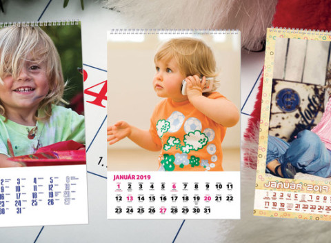 Kalendár s vlastnými fotografiami - závesný alebo stolový. Vaše spomienky po celý rok na očiach.