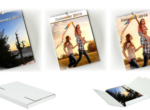 Nástenný kalendár s vlastnými fotkami a vyznačenými rodinnými sviatkami - na výber 3 vzory.