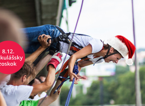 Mikulášsky kyvadlový zoskok z mosta Lafranconi, limitovaný počet na zoskok v kostýmoch len 8.12.2018.