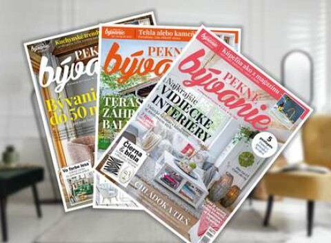 Čítajte a inšpirujte sa časopisom Pekné bývanie po celý rok