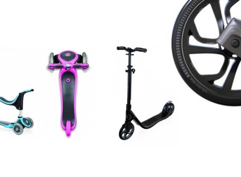 Kolobežky pre celú rodinu - pre dospelých alebo deti od 15 mesiacov do 7 rokov.