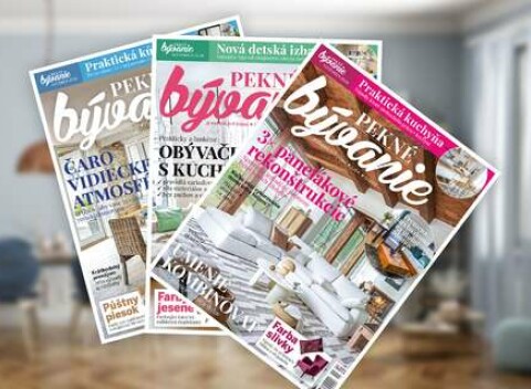 Čítajte a inšpirujte sa časopisom Pekné bývanie po celý rok
