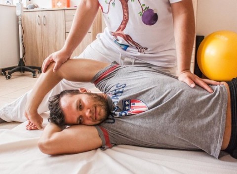 Spirálna stabilizácia – SM systém na odstránenie bolestí chrbta, individuálne cvičenie SM systém.