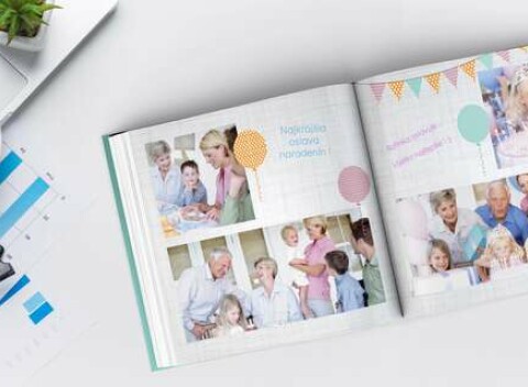 Značková fotokniha vo formáte A4 alebo XL v tvrdých doskách