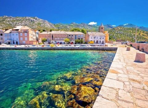 Chorvátsko: Karlobag len 60 m od mora v Apartmánoch Gogi až pre 6 osôb s klimatizáciou a terasou + záhrada