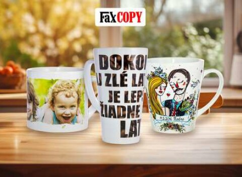 Originálne hrnčeky s vlastným motívom od FaxCOPY, osobný odber ZADARMO až v 41 predajniach