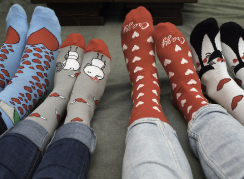 Zábavné bavlnené ponožky Crazy STEP – ideálny darček pre seba a celú rodinu.