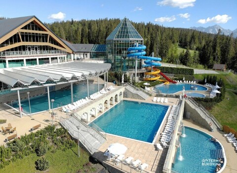 Bukowina Tatrzańska v Hoteli Harnas *** s raňajkami či polpenziou a neobmedzeným vstupom do termálov + bicykle