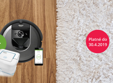 Úplne nový iRobot® Roomba i7 s inteligentným mapovaním a s darčekom v hodnote 199 €.