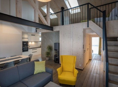 Demänová rezort v apartmánoch pre 8 alebo 10 ľudí v Superior Loft a Deluxe Loft.