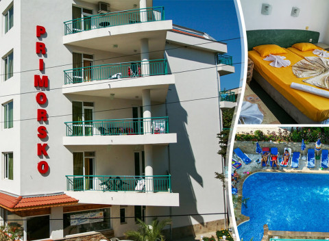 Letný oddych v Hoteli Primorsko*** s raňajkami blízko pláže - letecky alebo vlastnou dopravou.