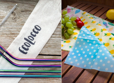 Obaly z včelieho vosku alebo ekologické slamky z ocele, skla či bambusu.