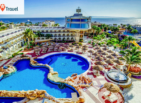 Egypt - Hurgada: 8 alebo 15 slnečných dní v Seagull Beach Resorte**** s all inclusive a aquaparkom.