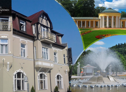 Mariánské Lázně: Wellness dovolenka v Hoteli Da Vinci s balíčkom procedúr a polpenziou.