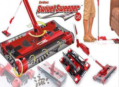 Skvelá mechanická metlaSwivel Sweeper G2 - Ľahké  upratovanie