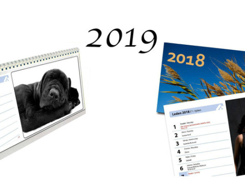 Originálne stolové aj nástenné kalendáre z vašich fotografií na rok 2020.