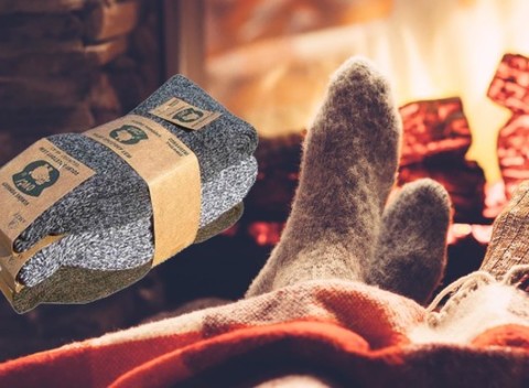 Veľmi hrejivé, prispôsobivé a priedušné ponožky z pravej ovčej vlny - 3 páry.