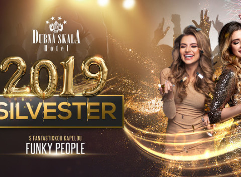 Silvestrovský večer s programom a kapelou Funky People v Boutique Hoteli Dubná Skala****.