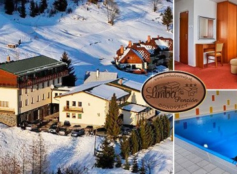 Rodinný pobyt Donovaly. Ubytovanie pre 2 osoby na 3 alebo 4 dni v Penzióne Limba*** iba 200 metrov od svahu, bohatá polpenzia a super aktivity v Snow Parku a Fun Parku Donovaly.