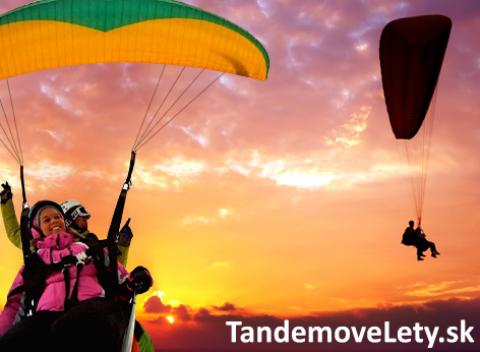 Nezabudnuteľný zážitok Tandemový let s nádhernými výhľadmi