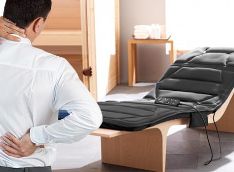 Uvoľnenie v pohodlí domova Masážna podložka s 5 programami a 3° intenzity