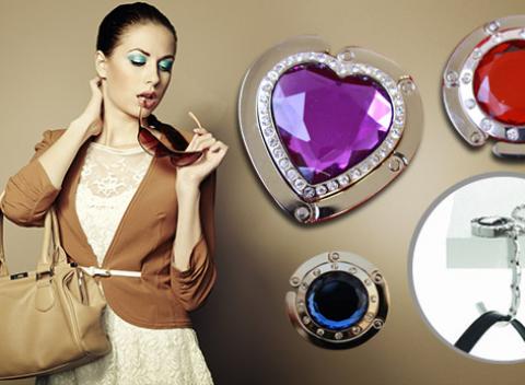 Elegantný držiak na kabelku Praktická pomôcka pre všetky dámy, 11 druhov