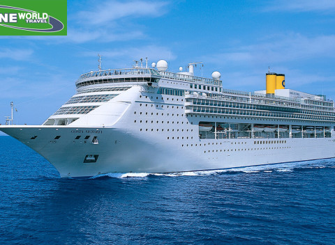 8-dňová okružná plavba po Indickom oceáne luxusnou loďou Costa Victoria.