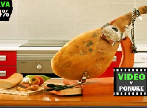 Originálna španielska šunka Luxusná 4 kg delikatesa JAMÓN SERRANO HAM 