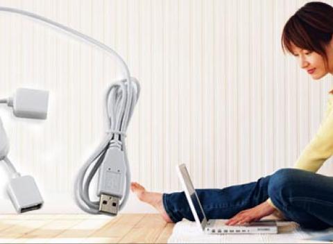 USB rozdeľovač "panáčik" Pomôcka k počítaču s moderným dizajnom