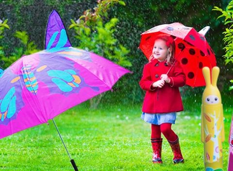 Roztomilé detské dáždniky Vyzbrojte vaše detičky do sychravého počasia 