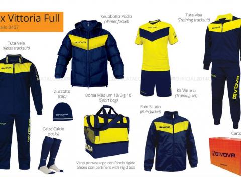 8-dielny športový set Givova Luxusné oblečenie na vychádzku či tréning 