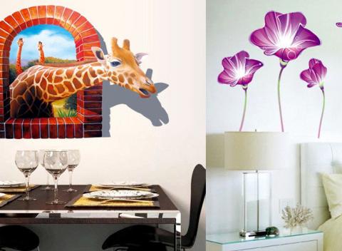 Skrášlite si váš interiér Dizajnové veľkoformátové samolepky, 300 motívov  