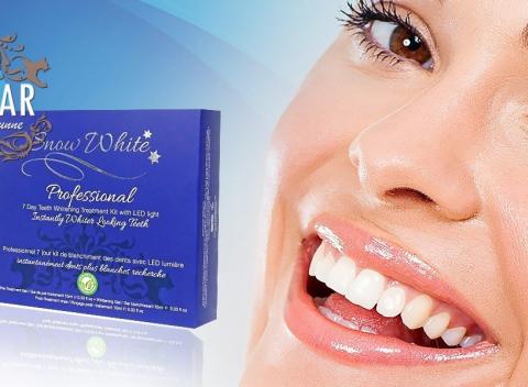 Majte krásny a žiarivý úsmev Bieliaci gél na zuby Snow White PROFESSIONAL