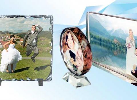 Krásna ozdoba do bytu Fotokameň alebo fotokryštál s vašou fotografiou