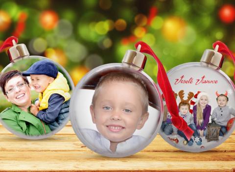 Vianočná guľa s fotografiou Vyrobte si jedinečnú ozdobu a potešte blízkych