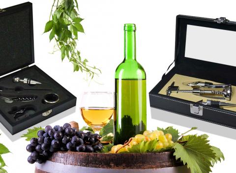Luxusná darčeková krabička Spolu s vinárskou súpravou pomôcok