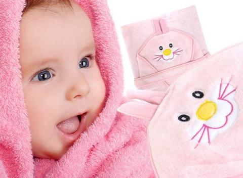 Detská osuška s kapucňou Pohodlný a šetrný k detskej pokožke